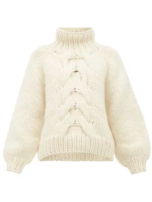 Cropped cable-knit wool sweater | Matches (US)