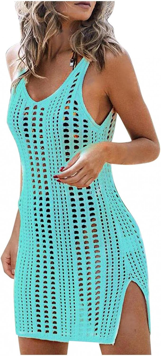 COMVALUE Swim Cover Up for Women, Women Summer Swimsuits Cover Ups Crochet Bathing Suit Soft Biki... | Amazon (US)