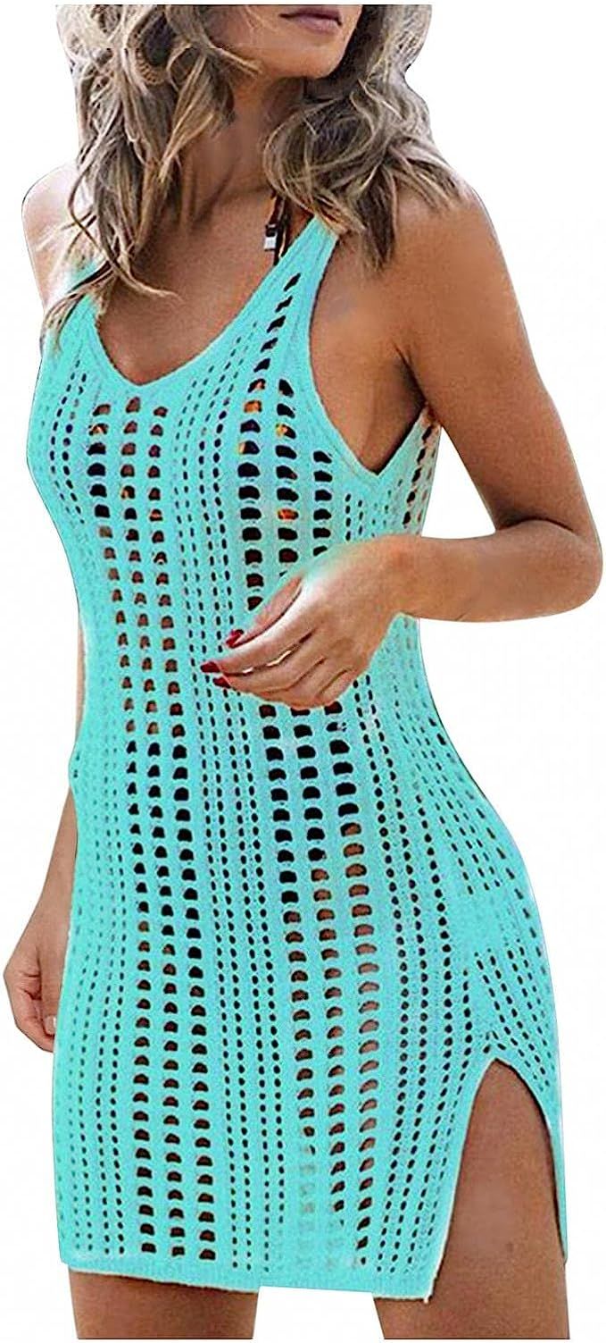 COMVALUE Swim Cover Up for Women, Women Summer Swimsuits Cover Ups Crochet Bathing Suit Soft Biki... | Amazon (US)