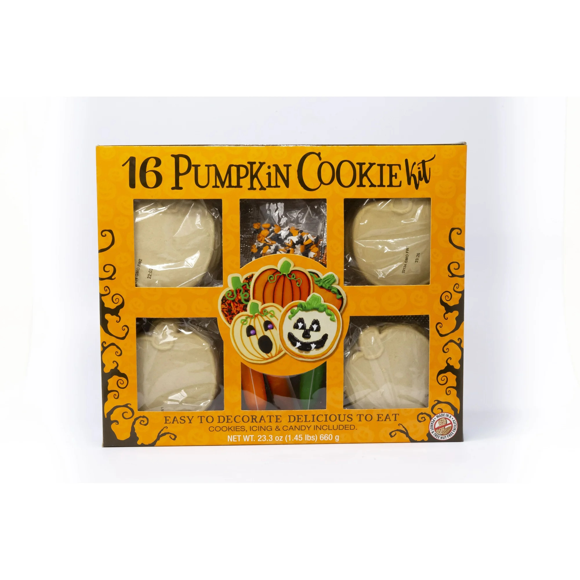 Freshness Guaranteed Halloween Cookie Kit, 23.3 OZ, 16ct - Walmart.com | Walmart (US)