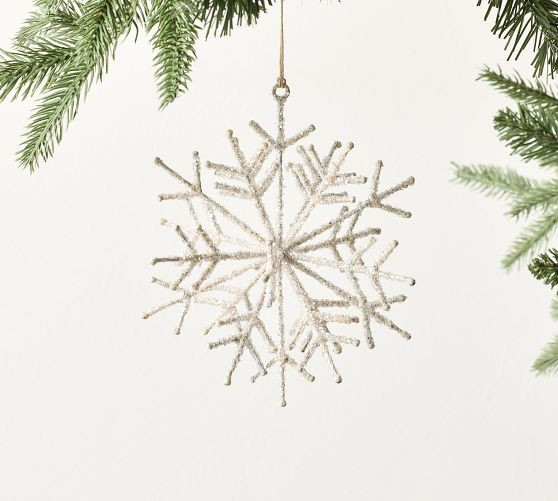 Sparkly Snowflake Ornament | Pottery Barn (US)