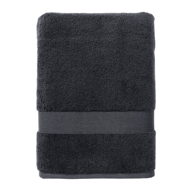 Better Homes & Gardens Signature Soft Solid Bath Towel, Grey Shadow | Walmart (US)