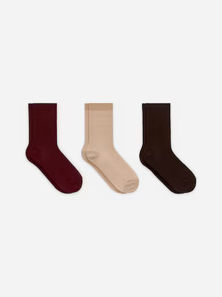 Gerippte Baumwollsocken, 3er-Pack | Arket EU