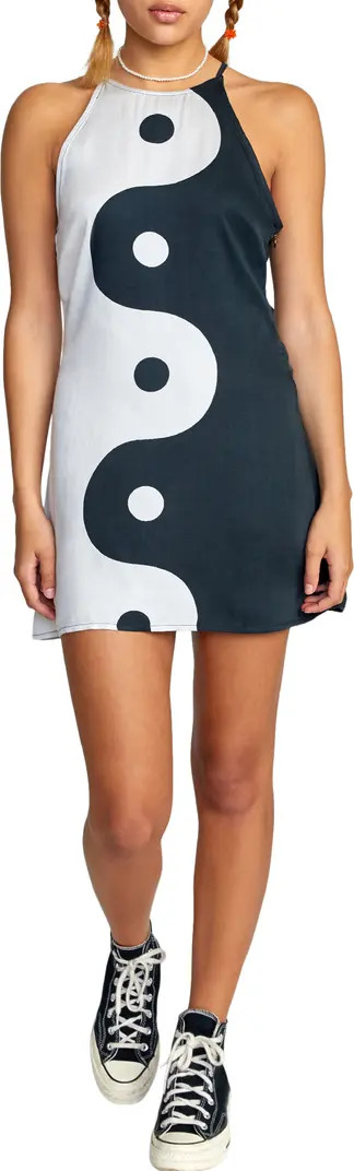 Perfect Strangers Yin Yang Halter Minidress | Nordstrom