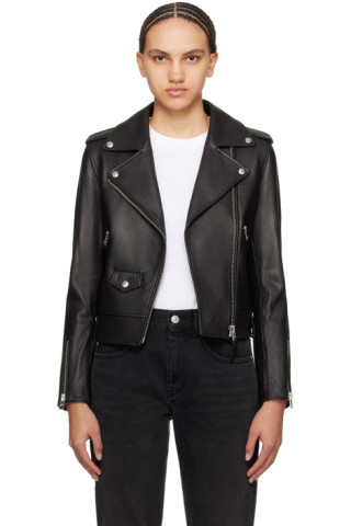 MACKAGE - Black Baya Leather Biker Jacket | SSENSE