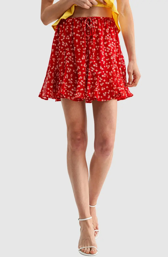 All in Favor Flowy Print Pull-On Miniskirt | Nordstrom | Nordstrom