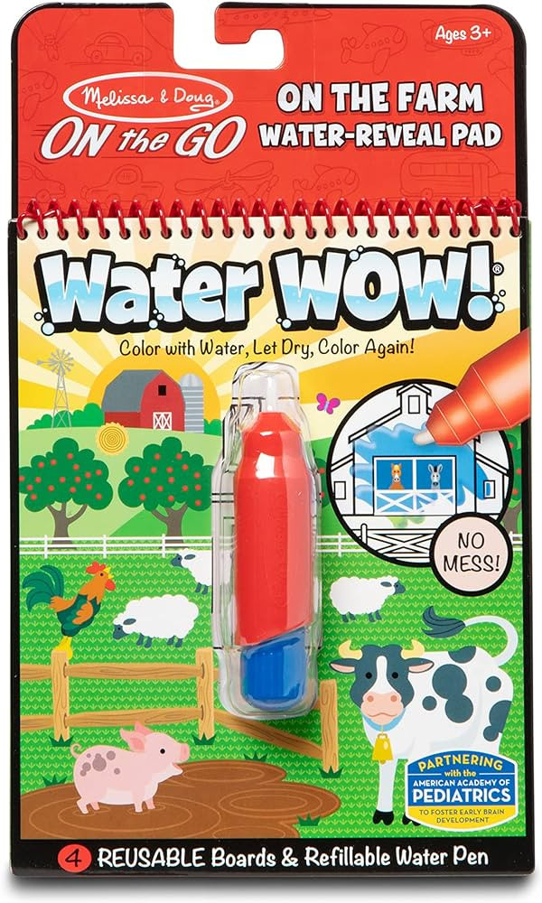 Melissa & Doug Water Wow! On The Farm - Stocking Stuffers, Children's Paint , Activity Books For ... | Amazon (US)