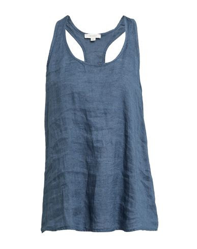 Crossley Woman Top Slate blue Size M Linen | YOOX (US)