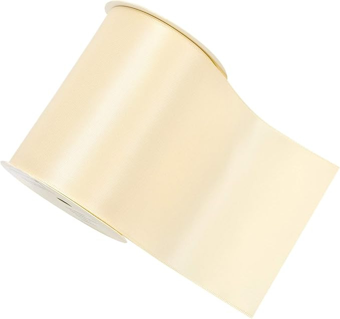 YAMA Double Face Satin Ribbon Roll - 4 inch Wide Solid Color Craft Ribbon, Great for Chair Sash,M... | Amazon (US)
