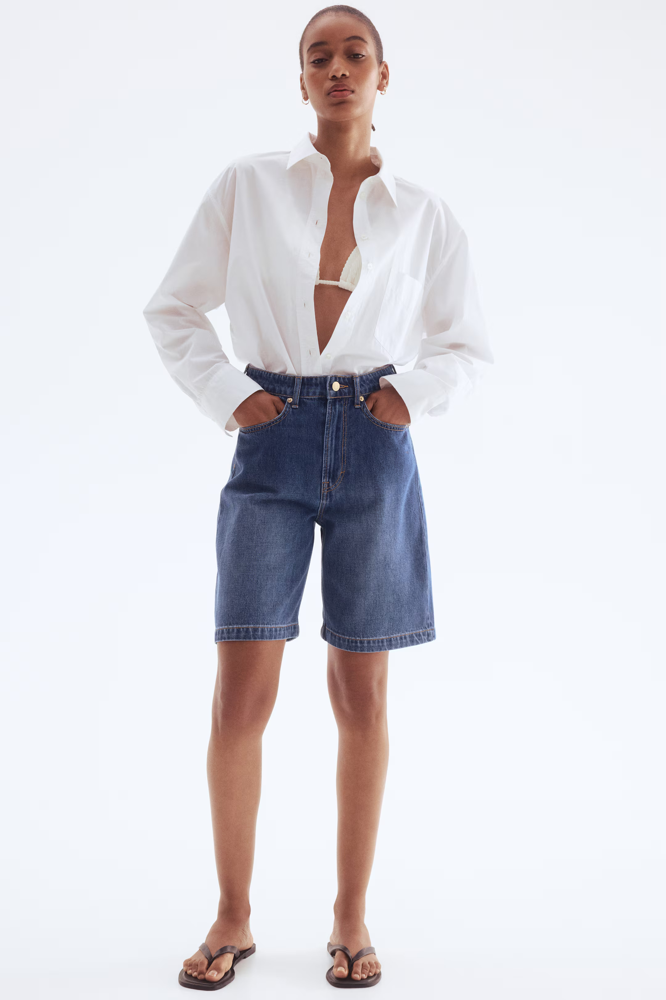 Denim Bermuda Shorts | H&M (US + CA)