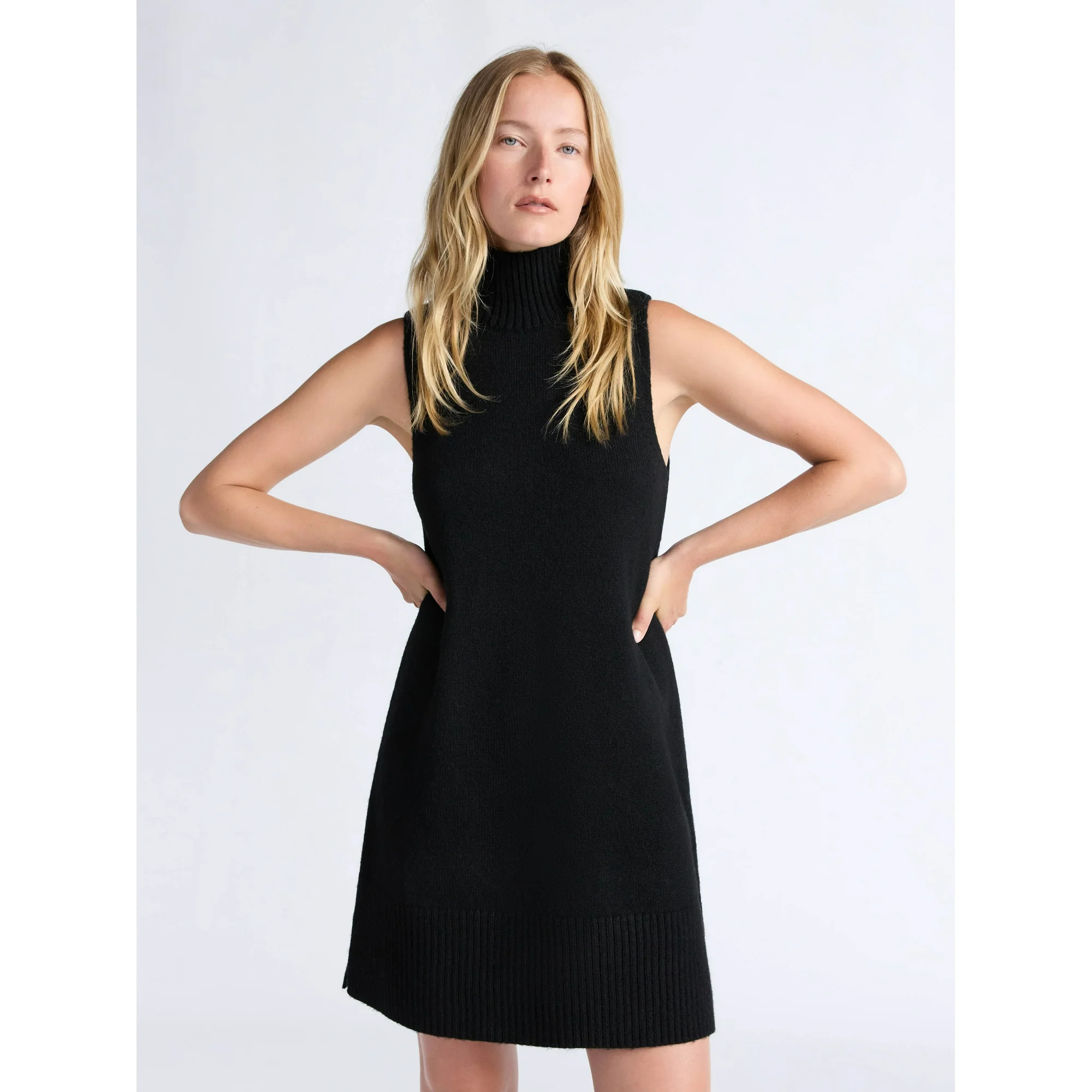 Free Assembly Women's and Women's Plus Sleeveless Sweater Mini Dress, Sizes XS-4X - Walmart.com | Walmart (US)