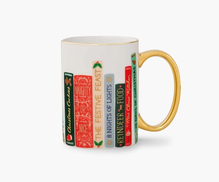 Festive Book Club Porcelain Mug | Rifle Paper Co. | Rifle Paper Co.