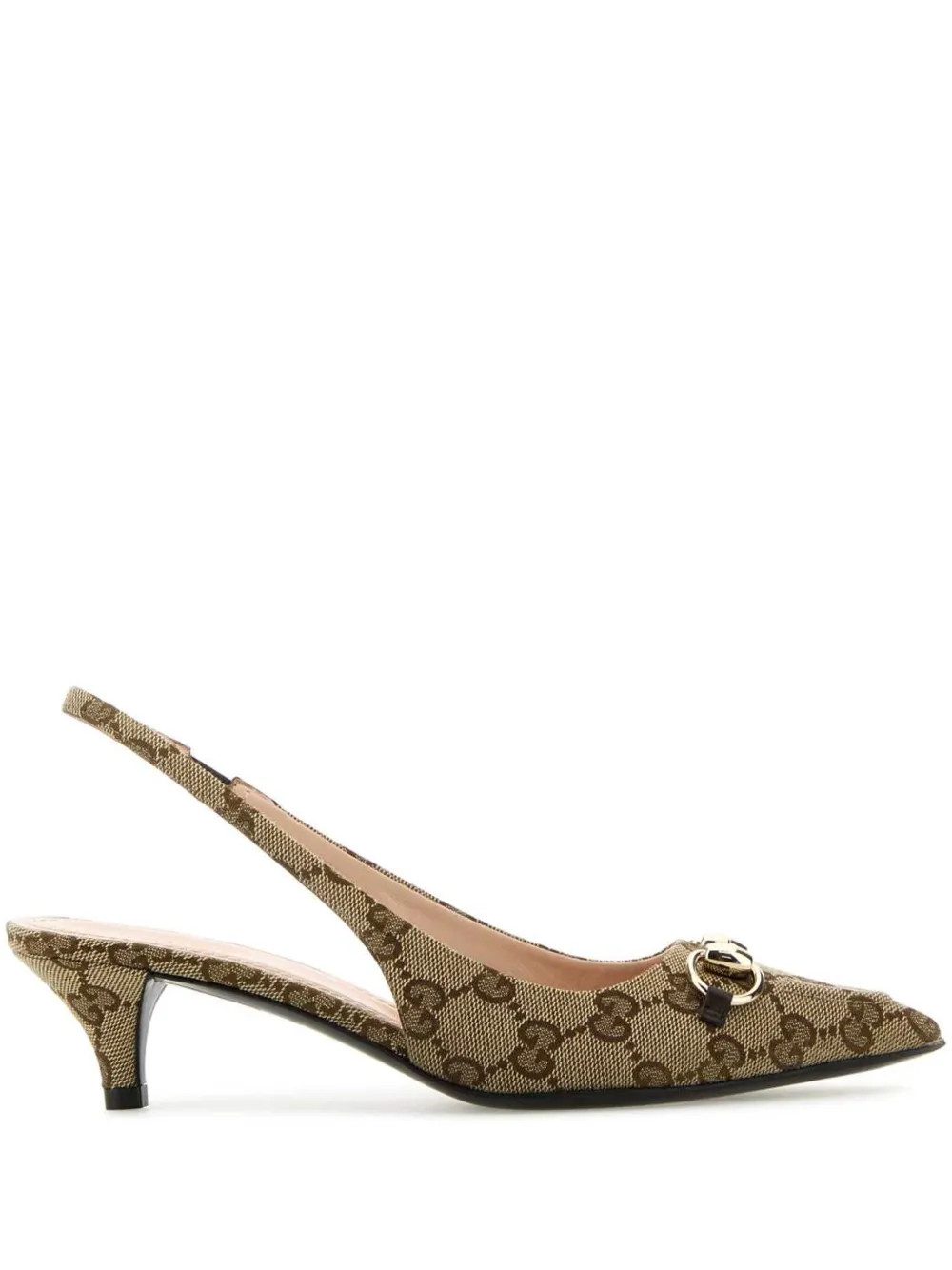 Gucci 45mm GG Supreme Pumps | Neutrals | FARFETCH SG | Farfetch Global