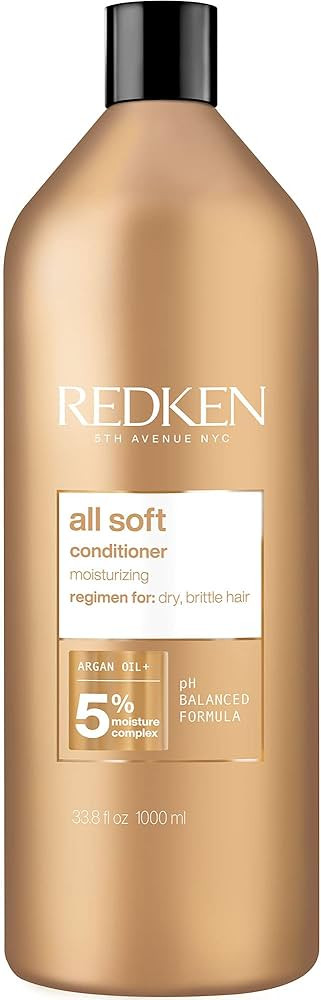 Redken All Soft Conditioner | For Dry or Brittle Hair | Deeply Conditions and Hydrates | Provides... | Amazon (US)