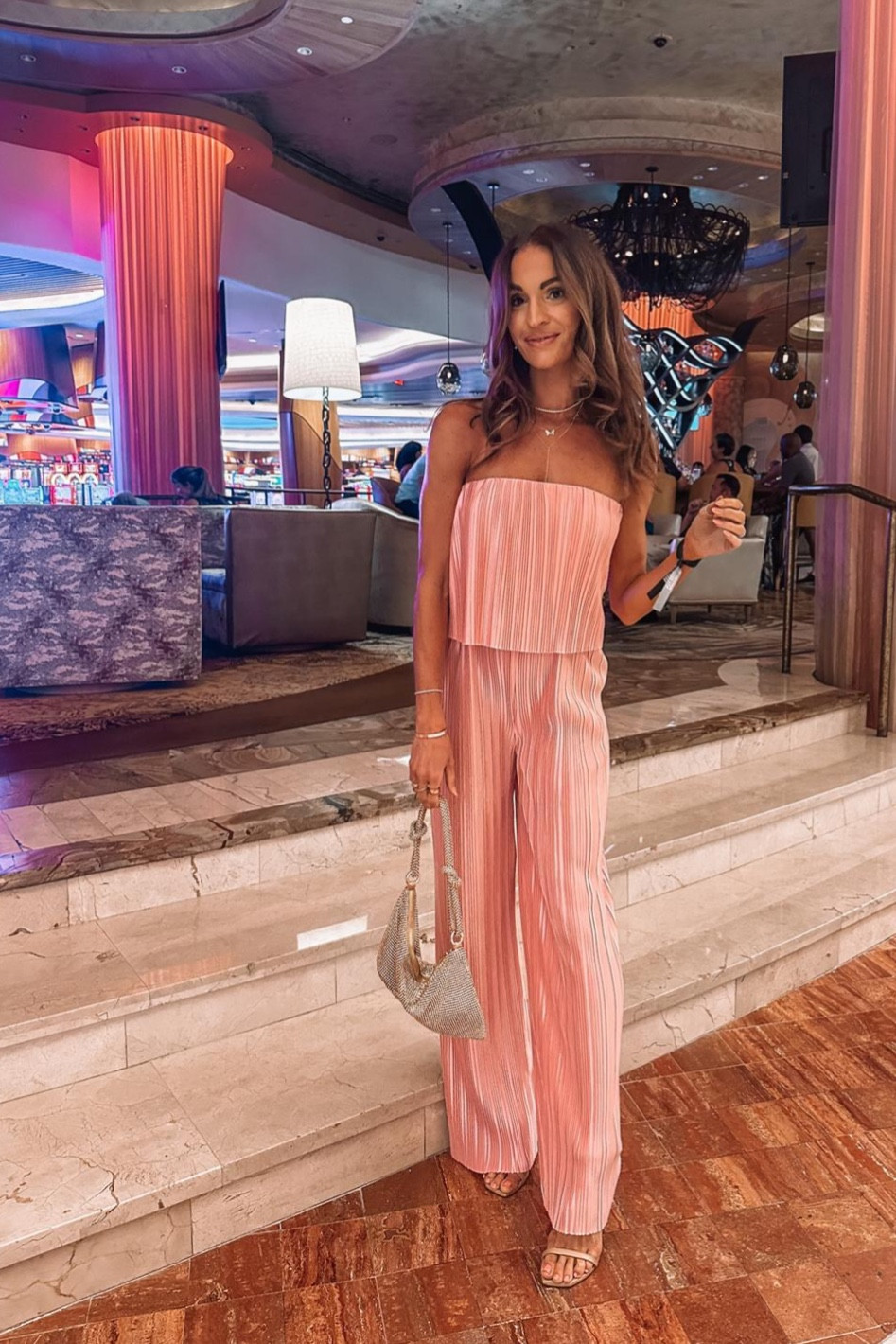 Amanda uprichard store pink jumpsuit