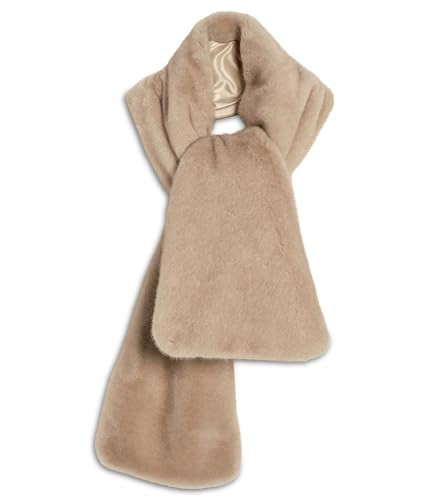 Free People Women's Snow Angel Faux Fur Scarf Ivory One Size | Amazon (US)