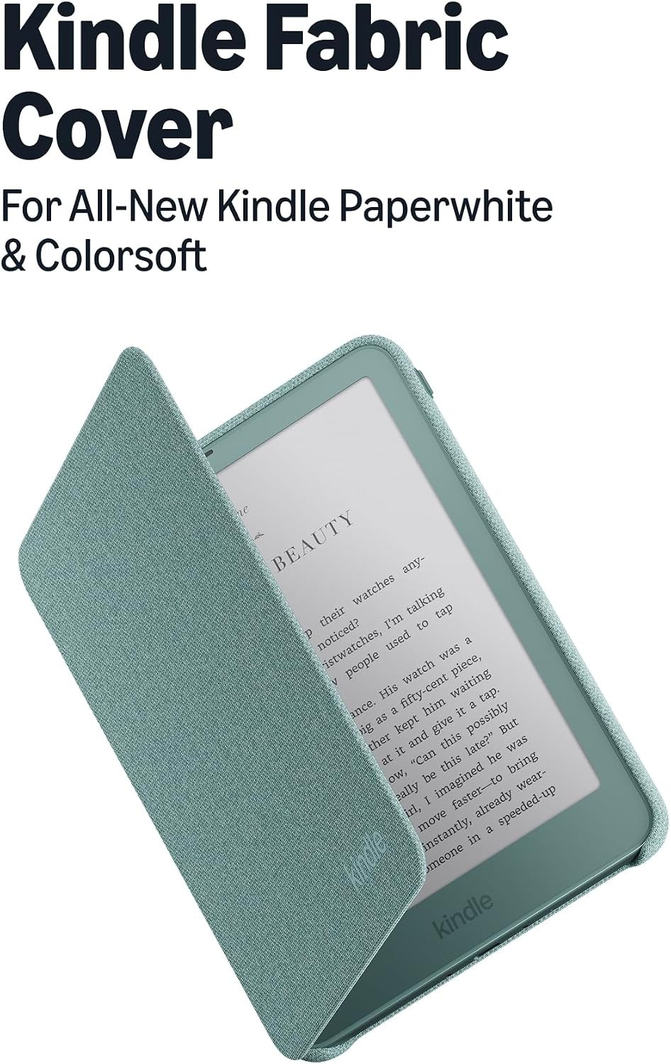 All-New Amazon Kindle Paperwhite and Kindle Colorsoft Cover — Lightweight, Foldable Protective Case — Knit Fabric | Amazon (US)