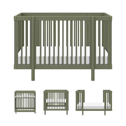babyletto Pogo 8-in-1 All-Stages® Convertible Crib - Conversion Kits for Bassinet, Midi Baby & Full-Size Crib to Toddler Bed, Daybed, and Baby Bed - GREENGUARD Gold Certified - Portable & Adjustable | Amazon (US)