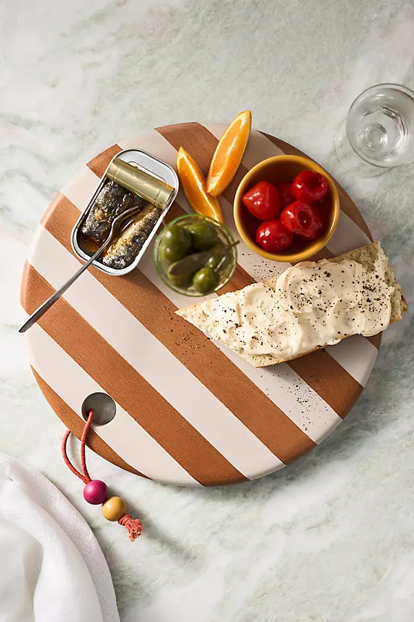 Catania Round Wood Serving Board | Anthropologie (US)
