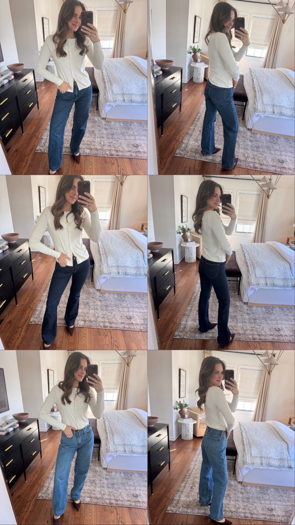 AF DENIM SALE ✨ stack code: DENIMAF (sizing below)
1. High rise 90s relaxed 25R
2. High rise boot cut 25R *also shown in white*
3. The slouchy jean mid rise 25R


#LTKSaleAlert #LTKootd