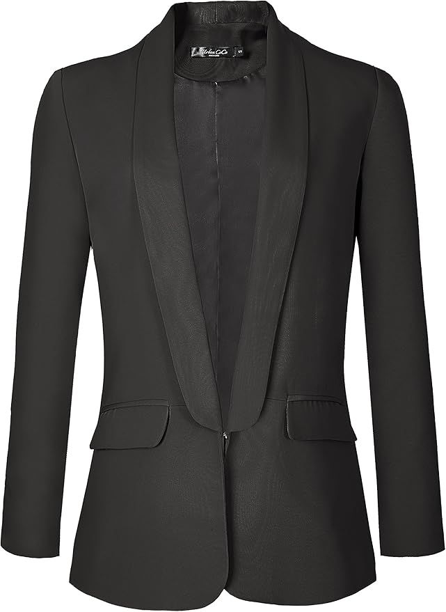 Urban CoCo Women's Office Blazer Jacket Open Front Womens Blazers for Work Professional | Amazon (US)