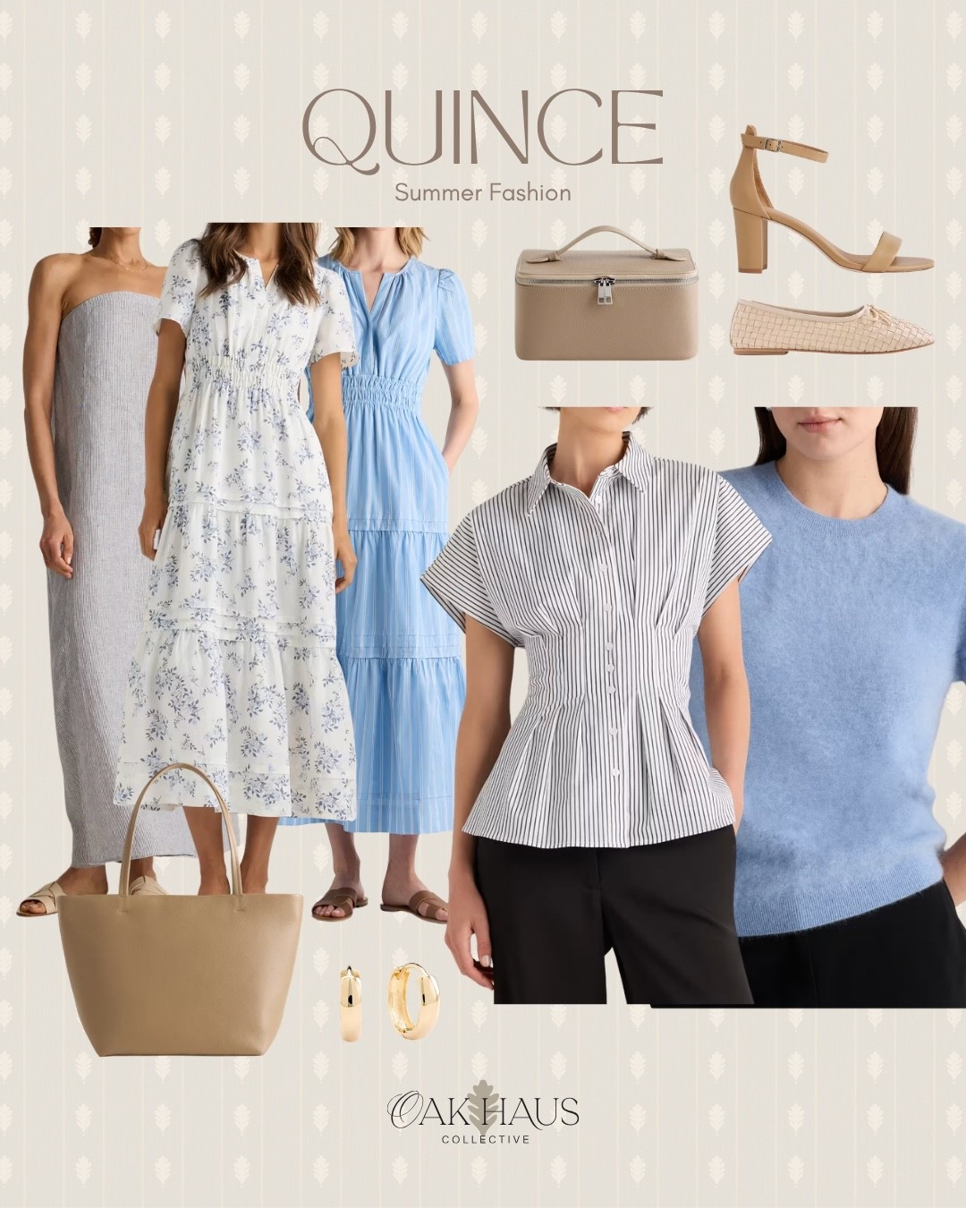 Quince, Summer, Fashion, Dress, Heels, Bag, Earrings, Outfit

#LTKootd #LTKmomlife #LTKgrwm