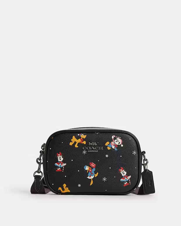 Disney X Coach Mini Jamie Camera Bag With Holiday Print | Coach Outlet US