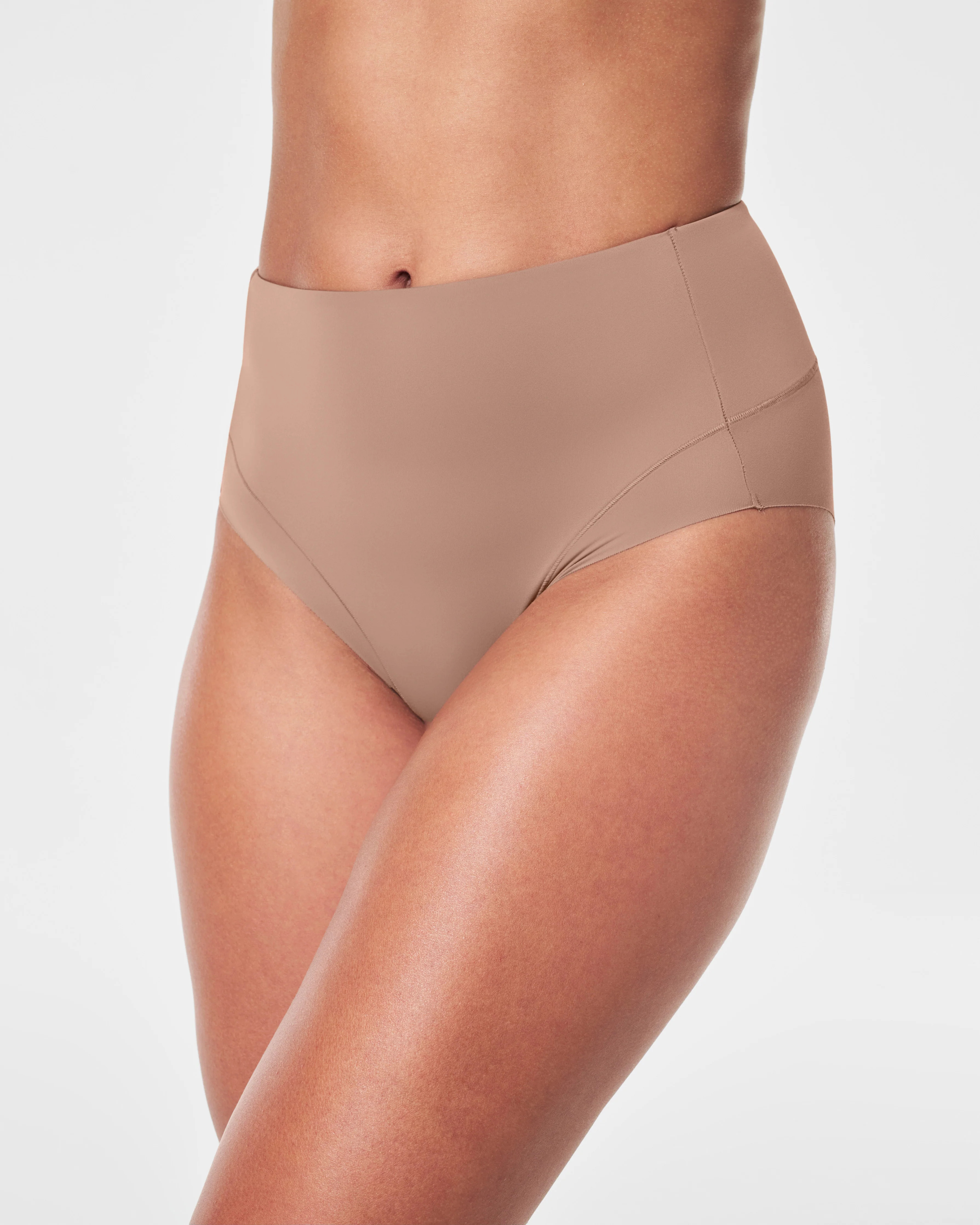 Spanx Women's SPANXsupersmooth Contouring Hi-Leg Cotton Brief in Cafe Au Lait | Spanx