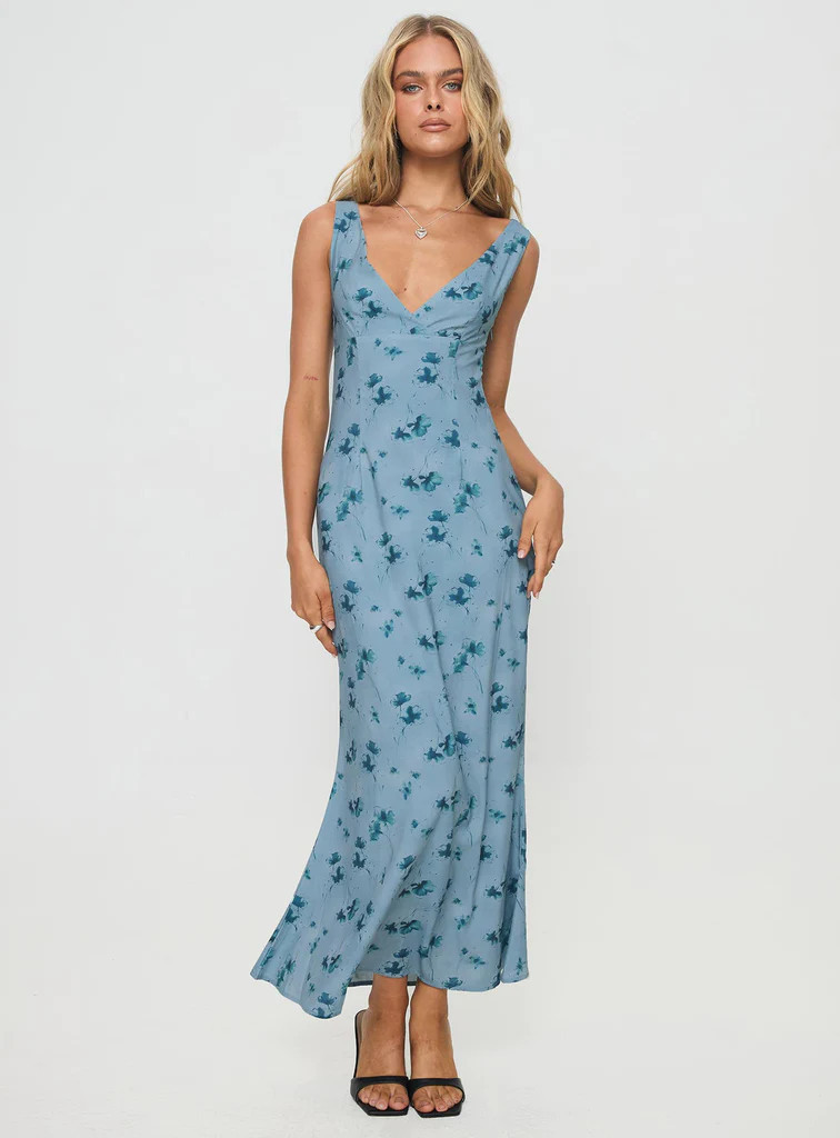 Donnelly Maxi Dress Blue | Princess Polly AU