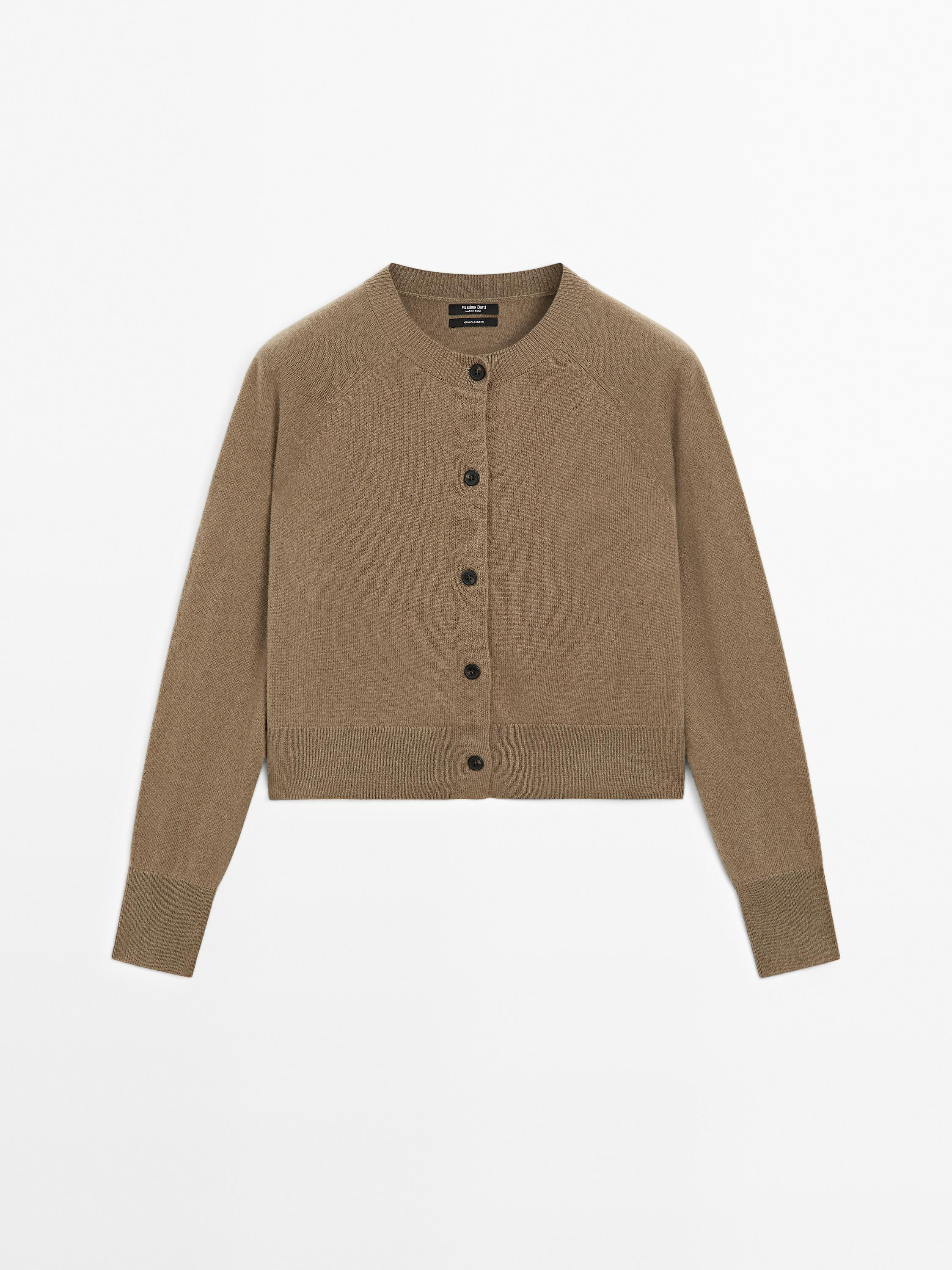 Long sleeve cashmere cardigan | Massimo Dutti UK