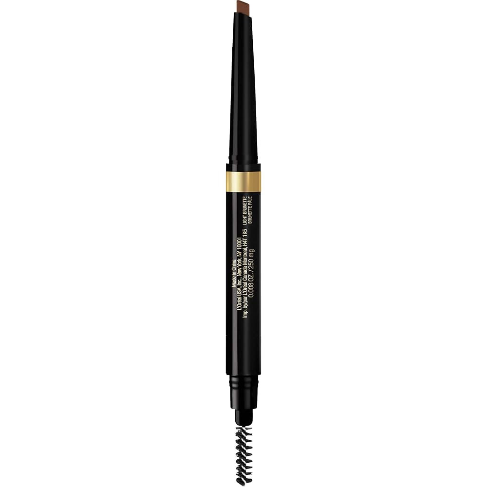 L'Oreal Paris Brow Stylist Shape & Fill Mechanical Eye Brow Makeup Pencil, Light Brunette, 0.008 ... | Amazon (US)