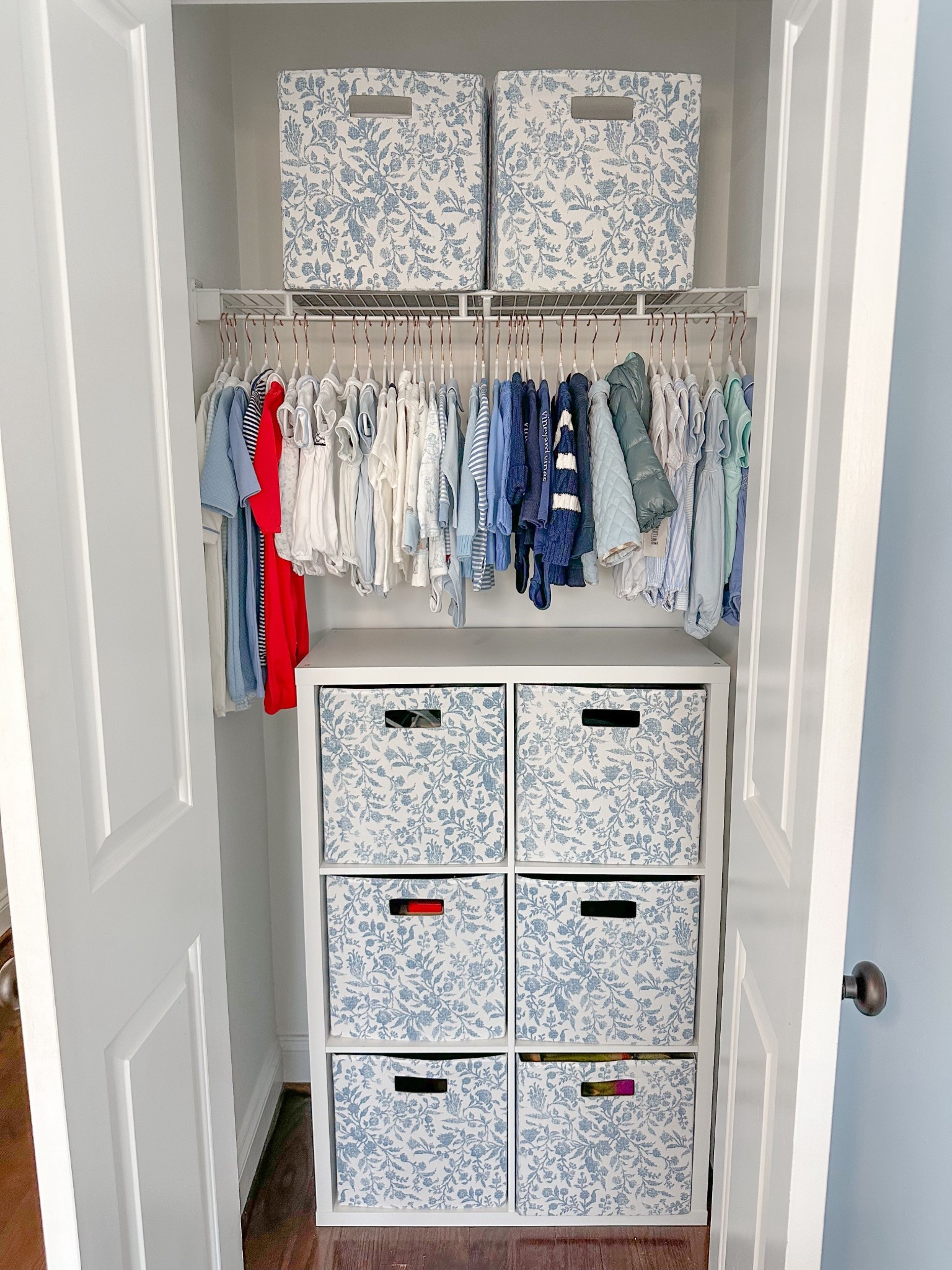Storage system / nursery closet organization 