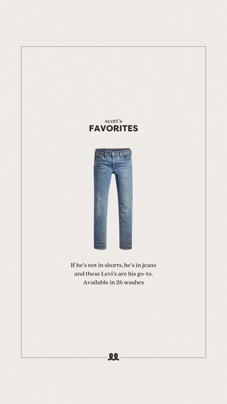 Scott’s go-to Levi’s jeans.

#LTKStyleTip #LTKMens