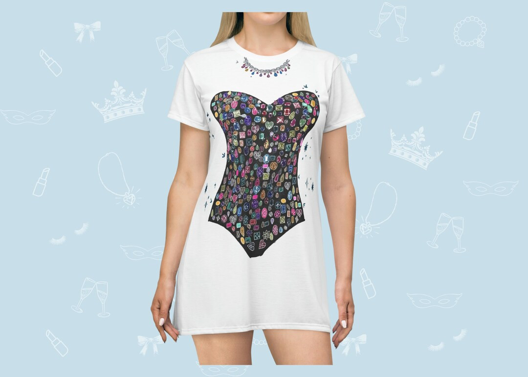 Bejeweled Inspired T-shirt Dress - Etsy | Etsy (US)