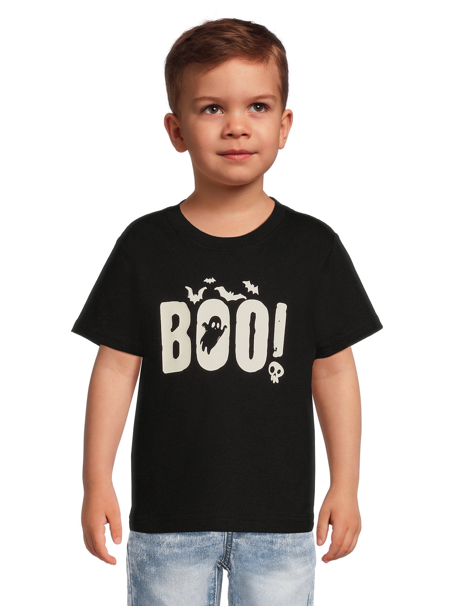 Wonder Nation Toddler Unisex Halloween T-Shirt, Sizes 12M-5T - Walmart.com | Walmart (US)