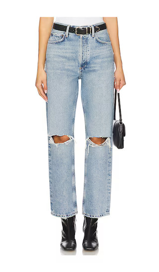 AGOLDE 90's Mid Rise Loose Fit Jeans in Blue. - size 31 | Revolve Clothing (Global)
