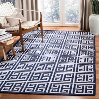Safavieh Handmade Flatweave Dhurries Renae Modern Wool Rug | Overstock.com Shopping - The Best De... | Bed Bath & Beyond