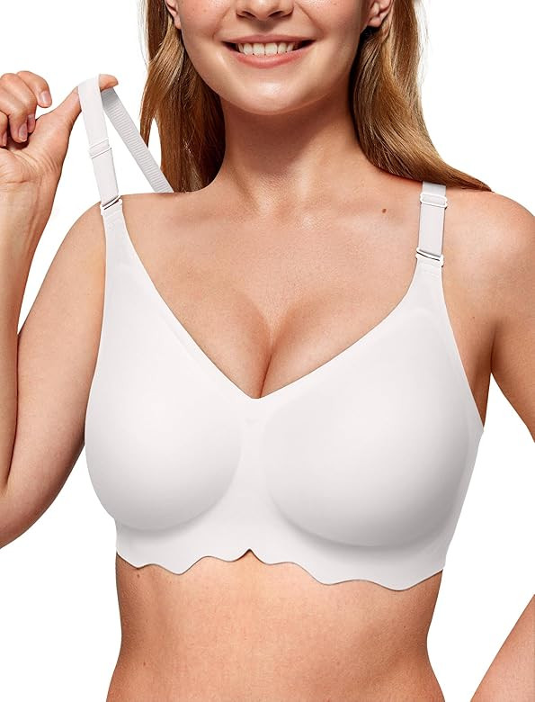 Vertvie Bras for Women - Wireless Bra with Support Seamless No Underwire Push Up Full Coverage Co... | Amazon (US)