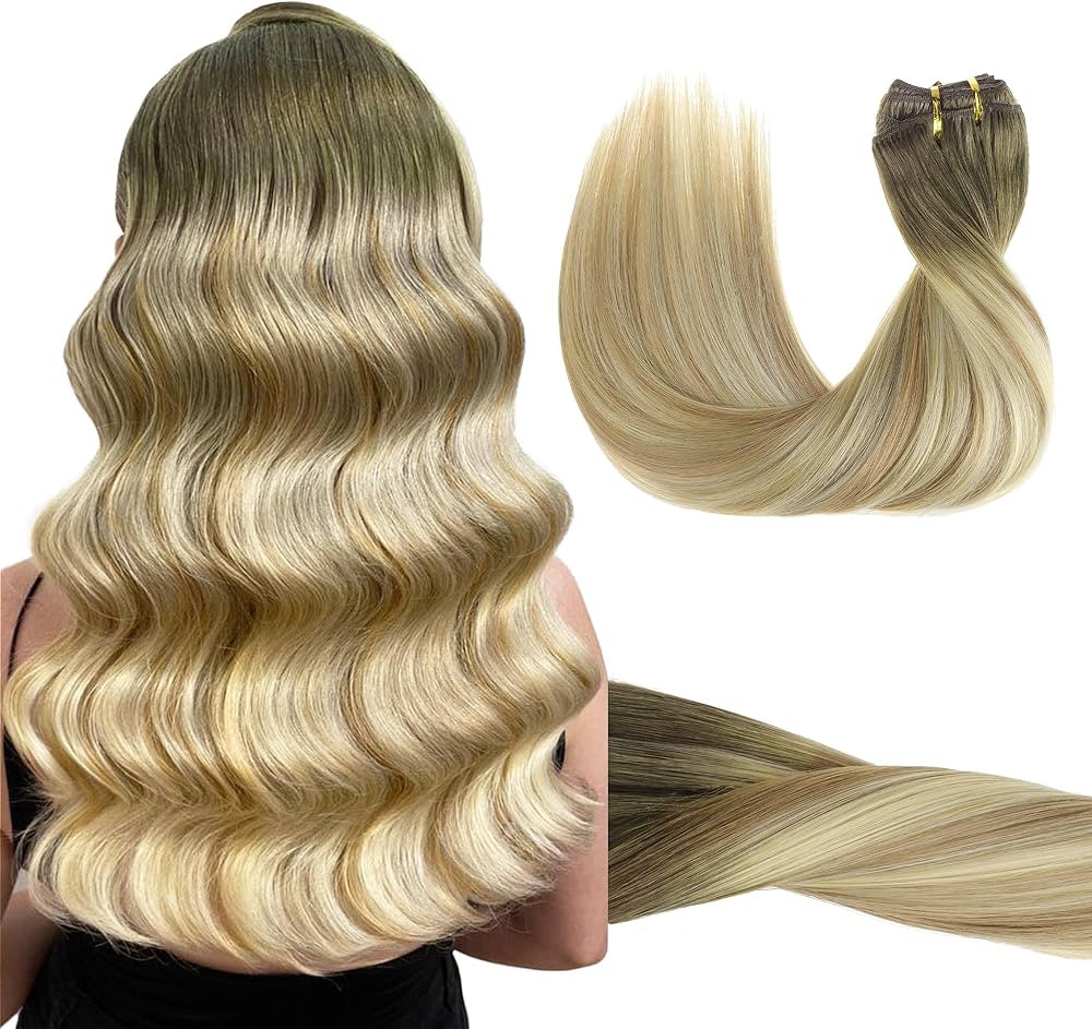 GOO GOO Clip in Hair Extensions Real Human Hair, Remy Human Hair Extensions Clip ins for Women, N... | Amazon (US)