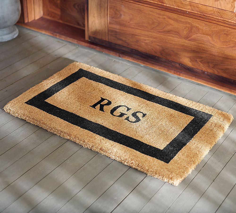 Personalized Framed Doormat &ndash; Up to 3 Letters | Pottery Barn (US)
