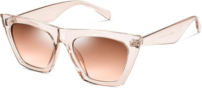 Mosanana Square Cat Eye Sunglasses for Women Trendy Style Model-SHINE | Amazon (US)