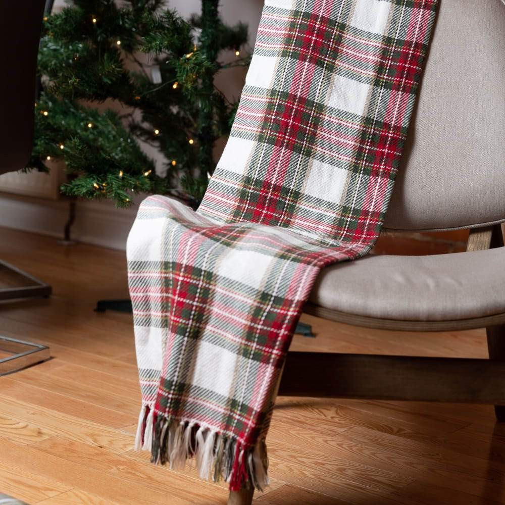 Celebration Plaid Cotton Throw | Pier 1 Online