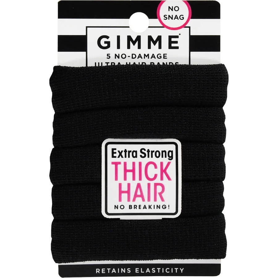 Gimme Black Extra Strong Elastics for Thick Hair | Walmart (US)