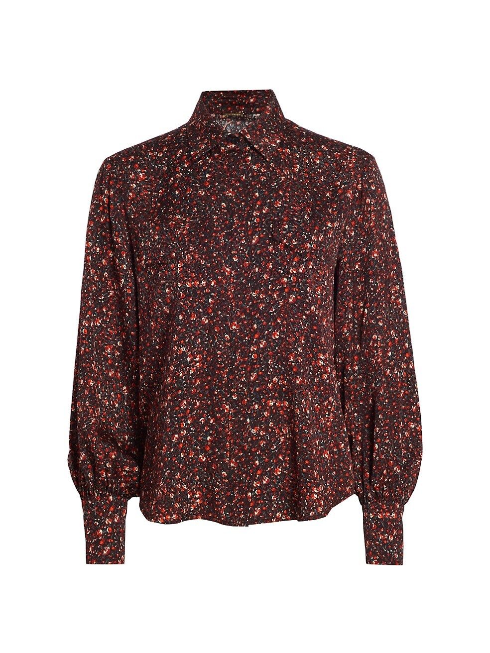 Elie Tahari Garnet Vines Silk Blouse | Saks Fifth Avenue