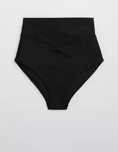 AERIE CROSSOVER HIGH WAISTED BIKINI BOTTOM | American Eagle Outfitters (US & CA)