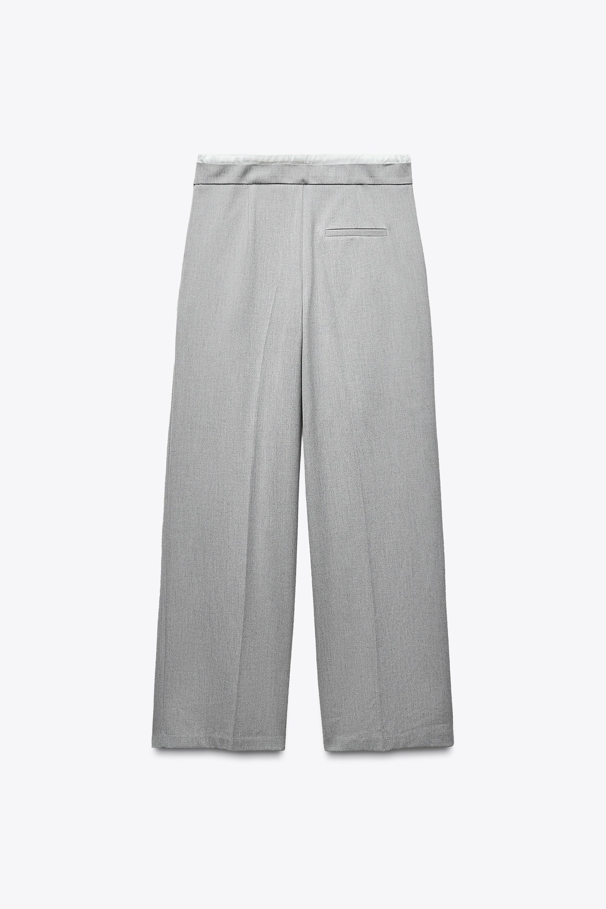 DOUBLE WAIST WIDE LEG PANTS | Zara US