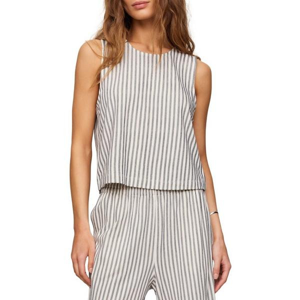 Women's Z Supply Sloane Knit Striped Crew Neck Tank Top Large Eclipse | Scheels Sports