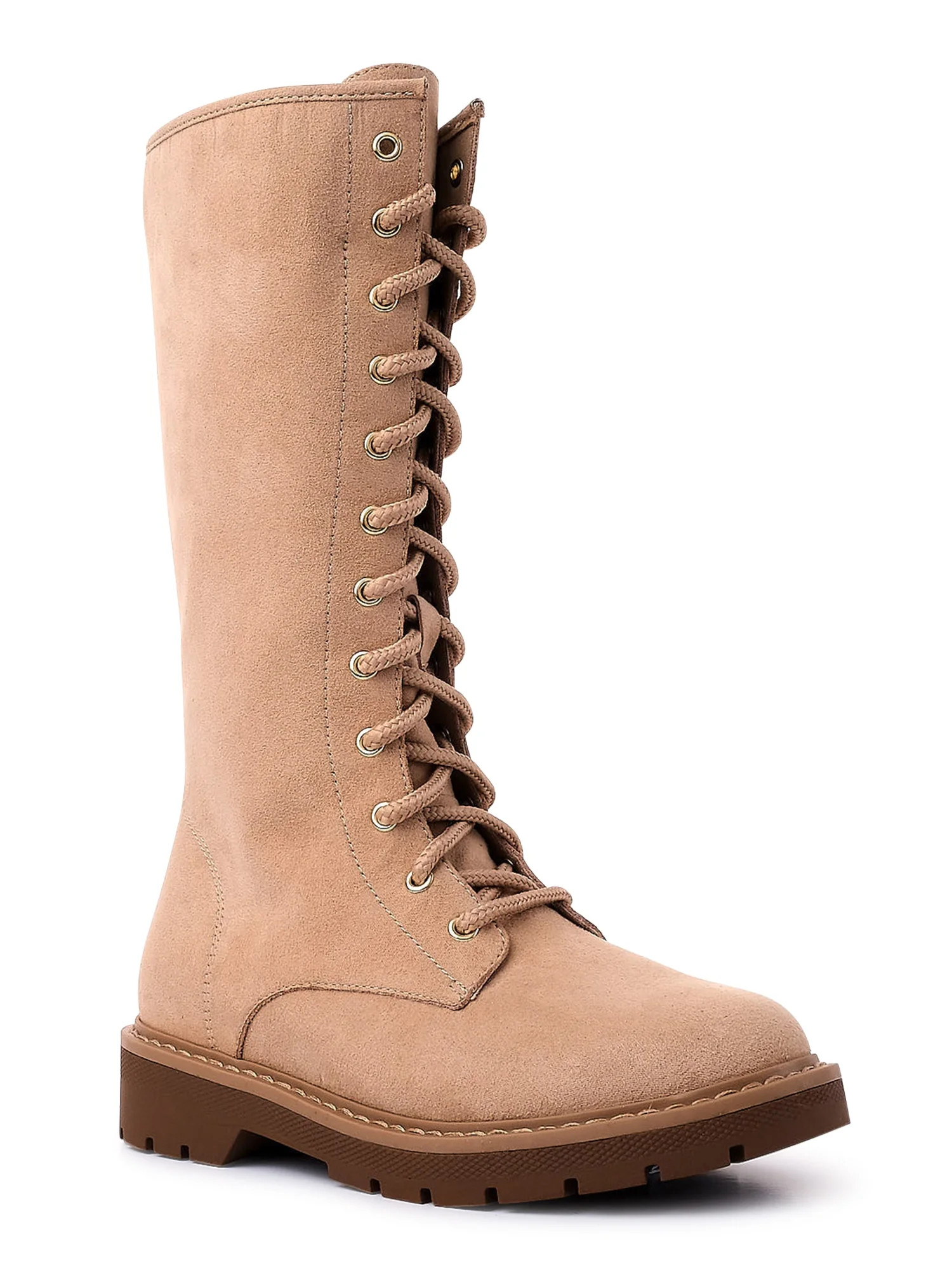 Wonder Nation Little Girl & Big Girl Lace Up Riding Boot, Sizes 13-6 - Walmart.com | Walmart (US)