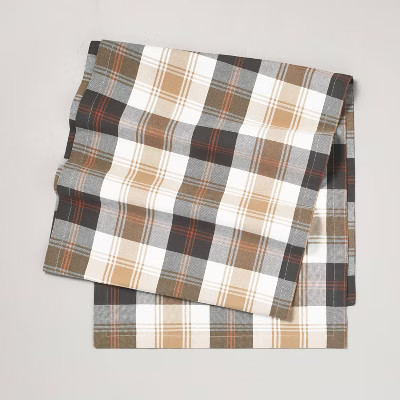 Fall Tartan Plaid Table Runner - Hearth & Hand™ with Magnolia | Target