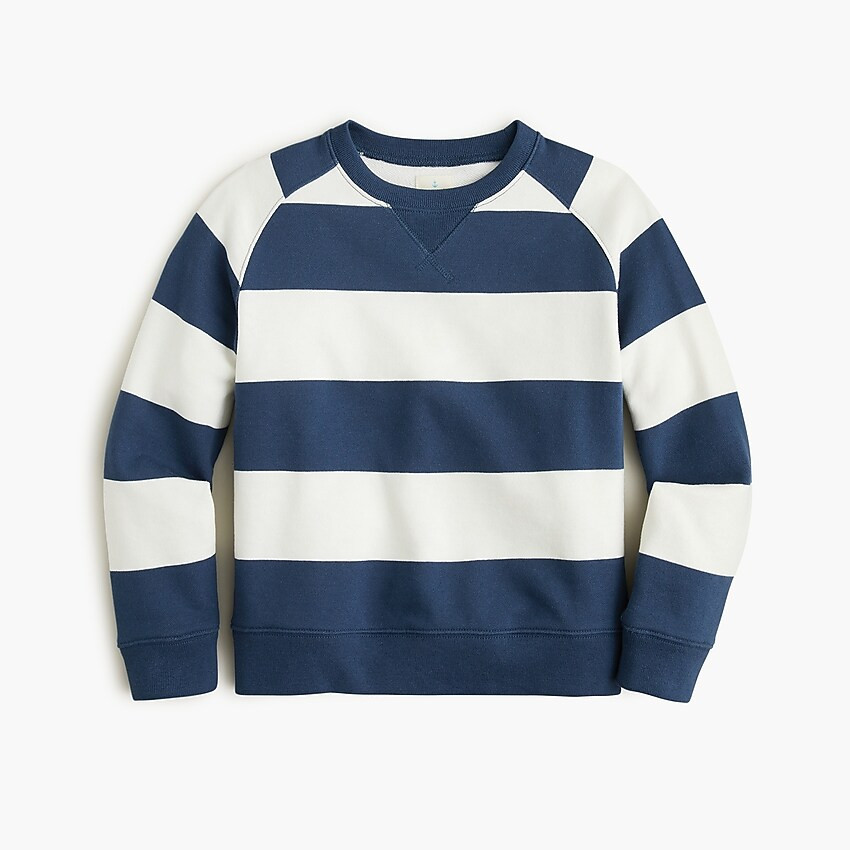 Kids' striped terry crewneck sweatshirt | J. Crew US